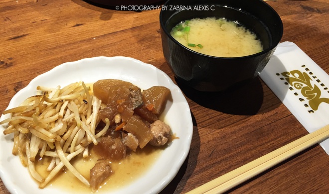Teppei Japanese Restaurant Singapore Food Review Daikon Beansprouts